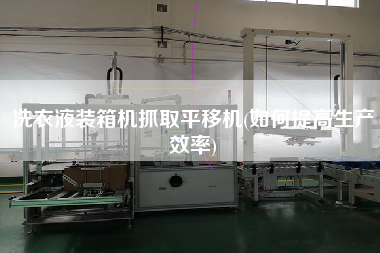 洗衣液裝箱機抓取平移機(如何提高生產效率)